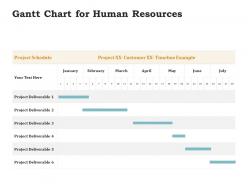 Gantt chart for human resources ppt powerpoint presentation infographic
