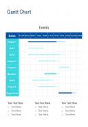 Gantt Chart New Business Proposal One Pager Sample Example Document