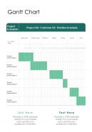 Gantt Chart Photography Project Proposal One Pager Sample Example Document