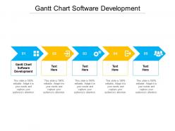 Gantt chart software development ppt powerpoint professional templates cpb