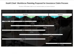 Gantt chart workforce planning proposal for insurance claim process