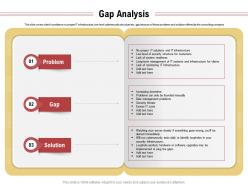 Gap analysis data management problems ppt powerpoint presentation outline