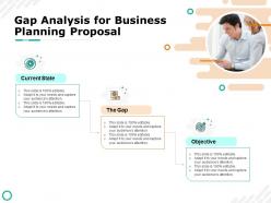 Gap analysis for business planning proposal objective ppt powerpoint presentation visual aids deck