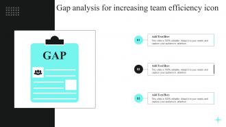 Gap Analysis For Increasing Team Efficiency Icon