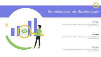 Gap Analysis Icon With Statistics Graph