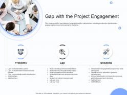 Gap with the project engagement stakeholders engagement plan ppt demonstration