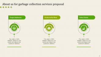 Garbage Collection Services Proposal Powerpoint Presentation Slides Professional Downloadable