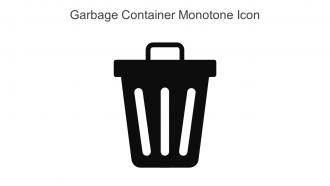 Garbage Container Monotone Icon In Powerpoint Pptx Png And Editable Eps Format