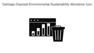 Garbage Disposal Environmental Sustainability Monotone Icon In Powerpoint Pptx Png And Editable Eps Format