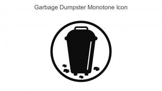 Garbage Dumpster Monotone Icon In Powerpoint Pptx Png And Editable Eps Format