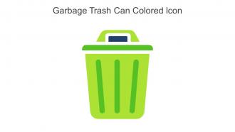 Garbage Trash Can Colored Icons In Powerpoint Pptx Png And Editable Eps Format