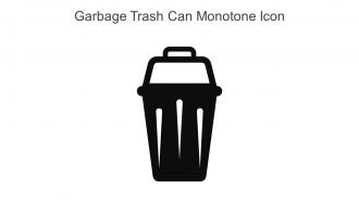 Garbage Trash Can Monotone Icon In Powerpoint Pptx Png And Editable Eps Format