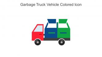 Garbage Truck Vehicle Colored Icon In Powerpoint Pptx Png And Editable Eps Format
