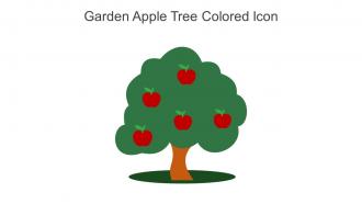 Garden Apple Tree Colored Icon In Powerpoint Pptx Png And Editable Eps Format