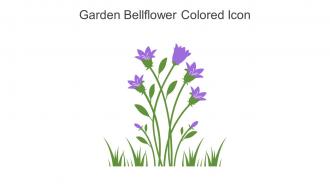 Garden Bellflower Colored Icon In Powerpoint Pptx Png And Editable Eps Format