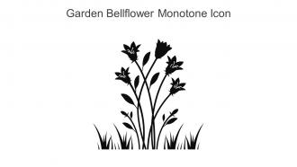 Garden Bellflower Monotone Icon In Powerpoint Pptx Png And Editable Eps Format