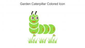 Garden Caterpillar Colored Icon In Powerpoint Pptx Png And Editable Eps Format