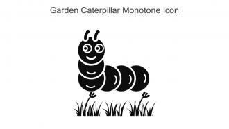 Garden Caterpillar Monotone Icon In Powerpoint Pptx Png And Editable Eps Format
