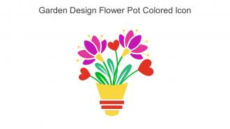 Garden Design Flower Pot Colored Icon In Powerpoint Pptx Png And Editable Eps Format