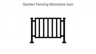 Garden Fencing Monotone Icon In Powerpoint Pptx Png And Editable Eps Format