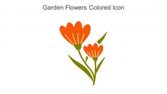 Garden Flowers Colored Icon In Powerpoint Pptx Png And Editable Eps Format