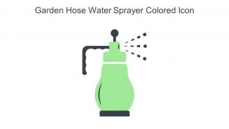 Garden Hose Water Sprayer Colored Icon In Powerpoint Pptx Png And Editable Eps Format