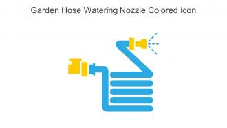Garden Hose Watering Nozzle Colored Icon In Powerpoint Pptx Png And Editable Eps Format