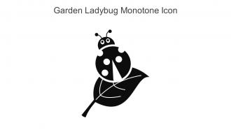 Garden Ladybug Monotone Icon In Powerpoint Pptx Png And Editable Eps Format