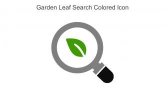 Garden Leaf Search Colored Icon In Powerpoint Pptx Png And Editable Eps Format