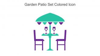 Garden Patio Set Colored Icon In Powerpoint Pptx Png And Editable Eps Format