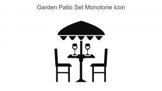 Garden Patio Set Monotone Icon In Powerpoint Pptx Png And Editable Eps Format