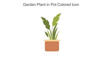 Garden Plant In Pot Colored Icon In Powerpoint Pptx Png And Editable Eps Format