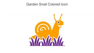 Garden Snail Colored Icon In Powerpoint Pptx Png And Editable Eps Format