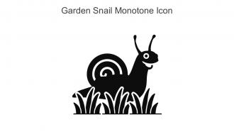 Garden Snail Monotone Icon In Powerpoint Pptx Png And Editable Eps Format