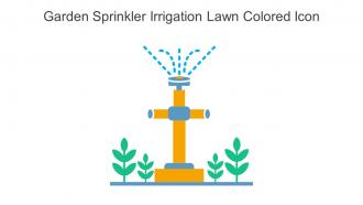 Garden Sprinkler Irrigation Lawn Colored Icon In Powerpoint Pptx Png And Editable Eps Format