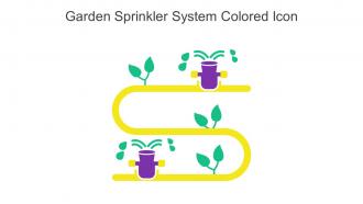 Garden Sprinkler System Colored Icon In Powerpoint Pptx Png And Editable Eps Format