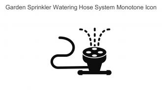 Garden Sprinkler Watering Hose System Monotone Icon In Powerpoint Pptx Png And Editable Eps Format