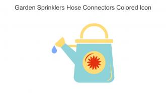 Garden Sprinklers Hose Connectors Colored Icon In Powerpoint Pptx Png And Editable Eps Format