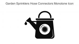 Garden Sprinklers Hose Connectors Monotone Icon In Powerpoint Pptx Png And Editable Eps Format