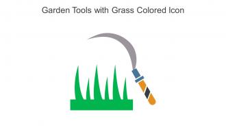 Garden Tools With Grass Colored Icon In Powerpoint Pptx Png And Editable Eps Format