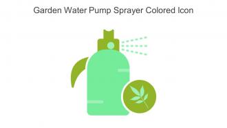 Garden Water Pump Sprayer Colored Icon In Powerpoint Pptx Png And Editable Eps Format