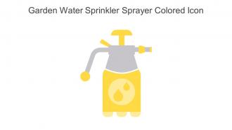 Garden Water Sprinkler Sprayer Colored Icon In Powerpoint Pptx Png And Editable Eps Format