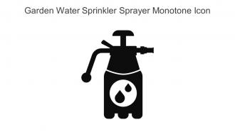 Garden Water Sprinkler Sprayer Monotone Icon In Powerpoint Pptx Png And Editable Eps Format