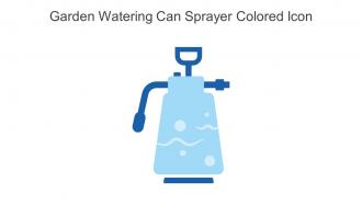 Garden Watering Can Sprayer Colored Icon In Powerpoint Pptx Png And Editable Eps Format