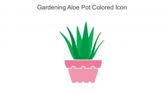 Gardening Aloe Pot Colored Icon In Powerpoint Pptx Png And Editable Eps Format