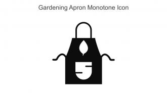 Gardening Apron Monotone Icon In Powerpoint Pptx Png And Editable Eps Format