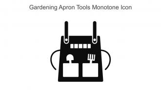 Gardening Apron Tools Monotone Icon In Powerpoint Pptx Png And Editable Eps Format