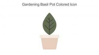 Gardening Basil Pot Colored Icon In Powerpoint Pptx Png And Editable Eps Format