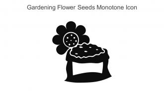 Gardening Flower Seeds Monotone Icon In Powerpoint Pptx Png And Editable Eps Format