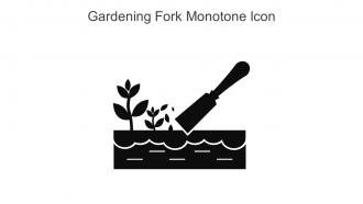 Gardening Fork Monotone Icon In Powerpoint Pptx Png And Editable Eps Format